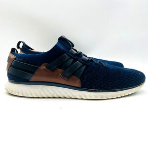 Cole Haan Shoes Mens 13 Blue Woven Stitchlite Sneakers Oxfords Grandmotion